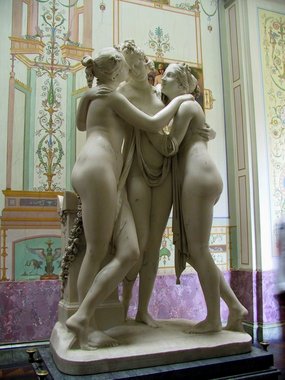 Russia 2002---The Three Graces (Antonio Canova) in Hermitage in St. Petersburg.jpg