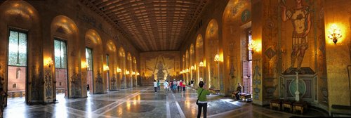 Sweden 2017_04_Stockholm City Hall - A panoramic view of the Golden Hall.jpg