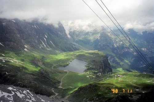 Switzerland 1998---Lake of Trubsee seen before reaching Stand on Mt. Titlis.jpg