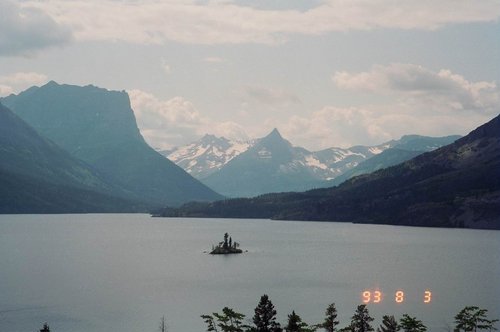 USA 1993---St. Mary Lake and Wild Goose Island in Glacier National Park in Montana.jpg