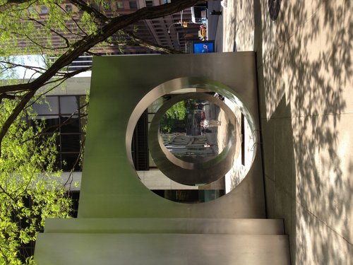 USA 2015 --- D08-02-04_NY - Yoyo Yang's artwork located at the cross of Waters St. and Pine St..JPG
